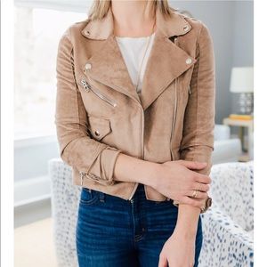 Blank NYC Elliott Sueded Moto Jacket